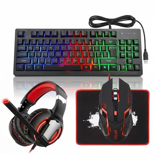 RGB Gaming Keyboard Mouse and Headset Combo