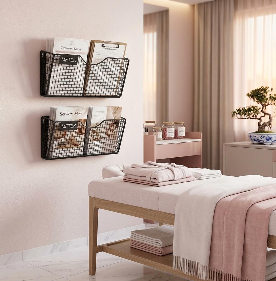 Magnetic File Holder on filing cabinet